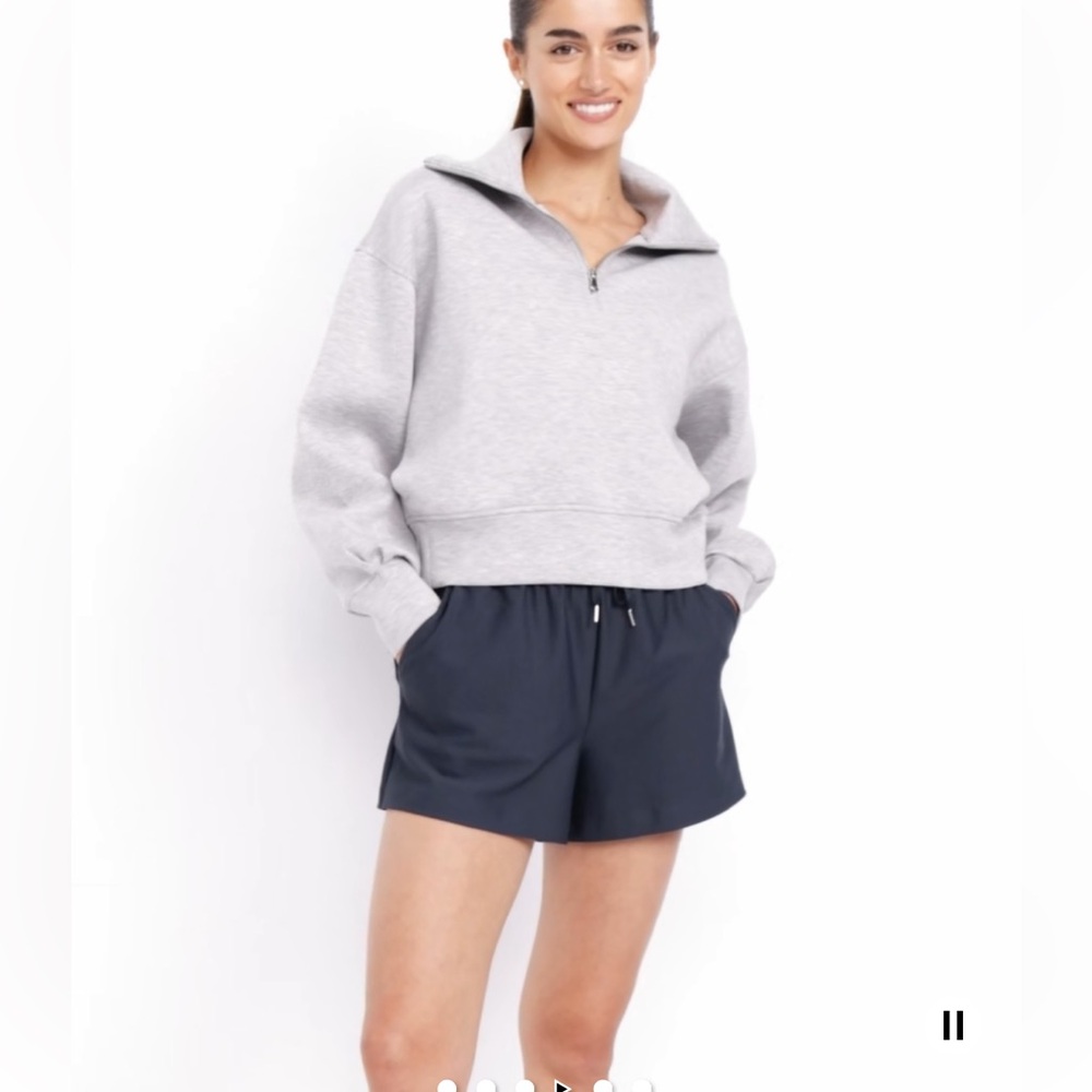 Athletic High Waisted Black Shorts